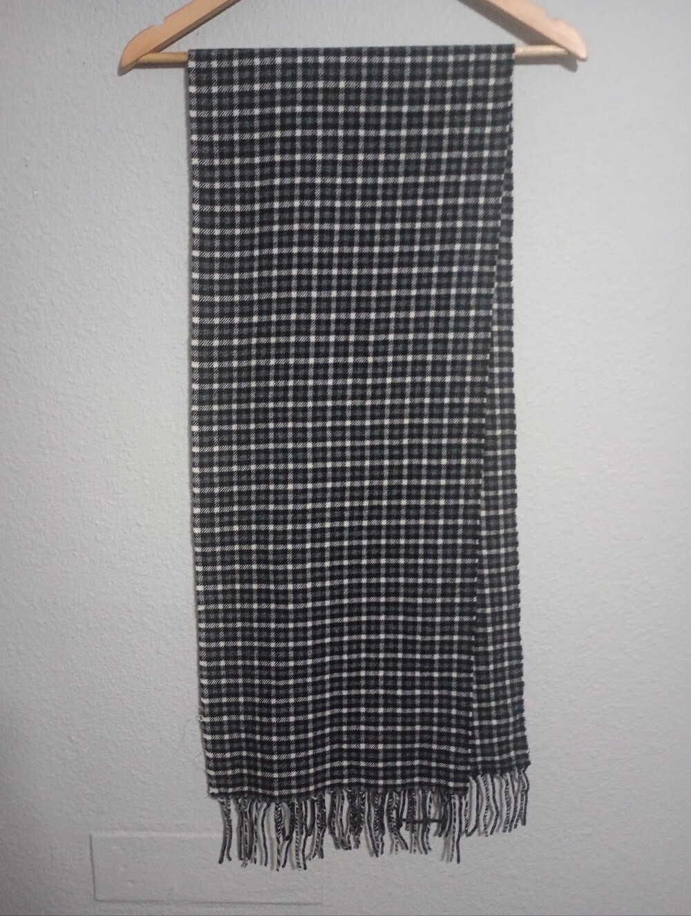 Enzo Montavani 100% Cashmere Plaid Scarf